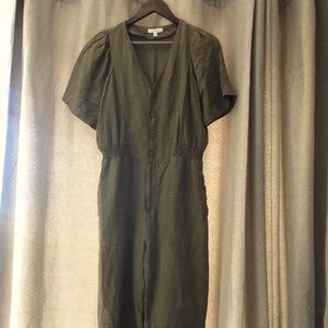 Joie Olive Linen jumpsuit